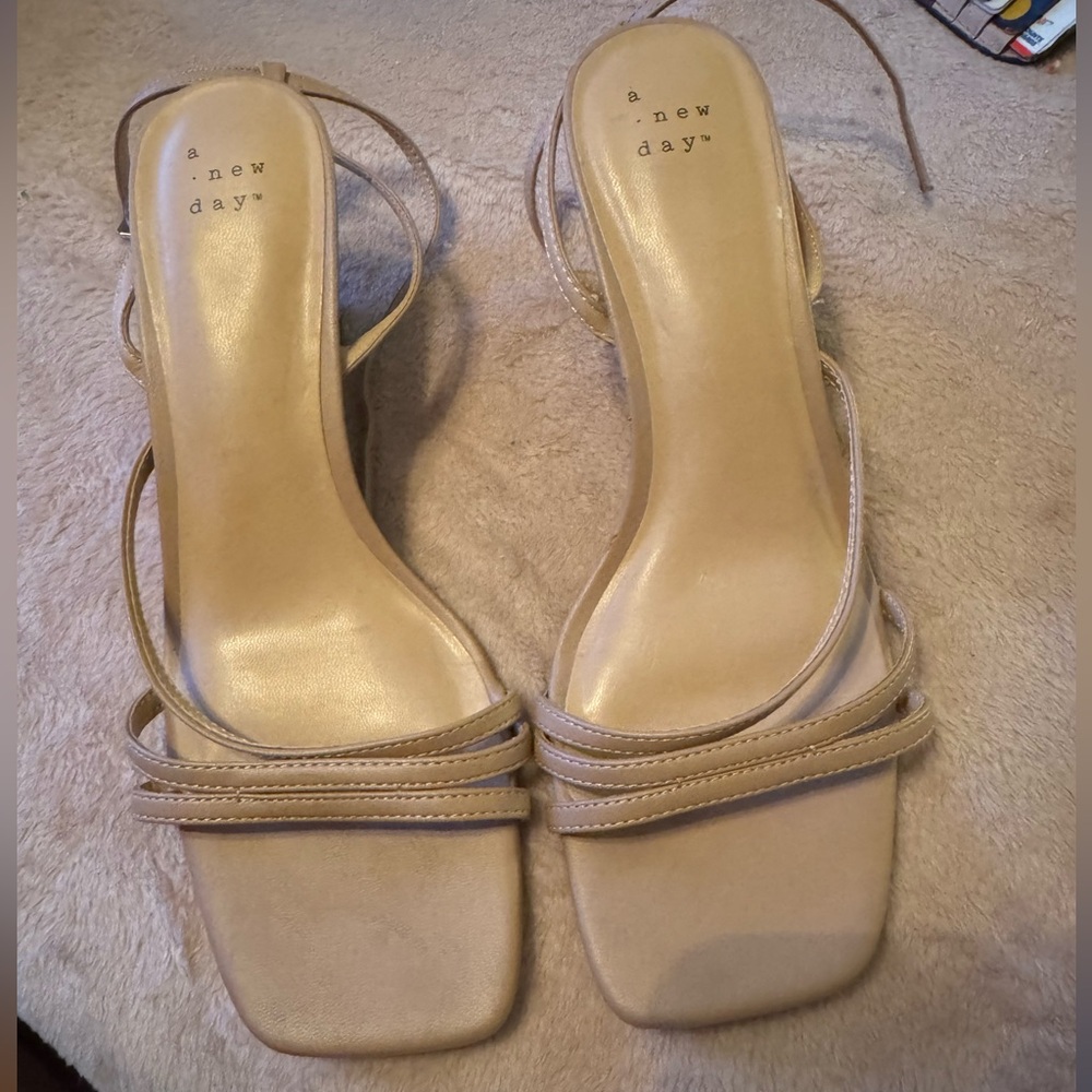 NWOT A New Day Strappy Wedge Heels